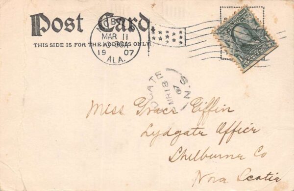 Mobile Alabama Horseshoe Bend, Shell Road, Undivided Back Vintage Postcard U8769 - Image 2