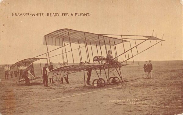Grahame White Ready for a Flight Airplane Aviation Vintage Postcard AA70050