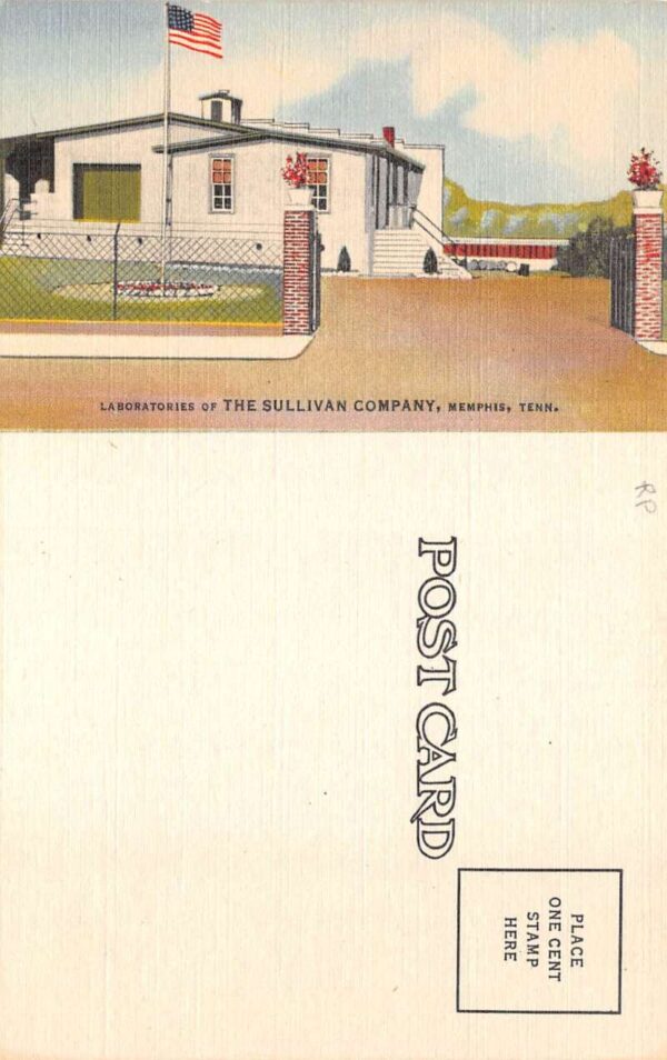 Memphis Tennessee Sullivan Laboratories Adv Vintage Postcard AA70095 - Image 2