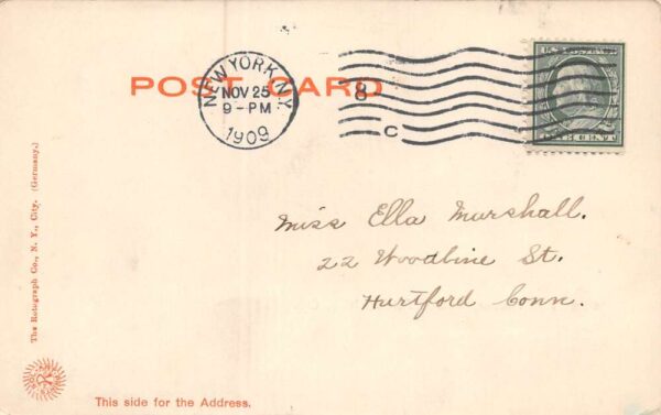 New York City New York Waldorf Astoria Hotel, 5th Ave., Undivided Back PC U8967 - Image 2
