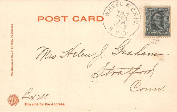 Zanesville Ohio Masonic Temple, Undivided Back Vintage Postcard U8974 - Image 2