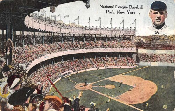 New York City New York National League Baseball Park, Color Lithograph PC U9035