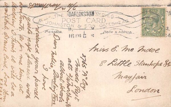 Darlington England North Gate Entrance Real Photo Postcard AA70121 - Image 2