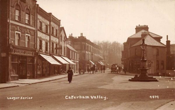 Caterham England Street Scene Real Photo Vintage Postcard AA70122