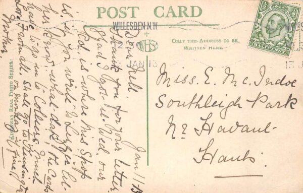 Neasden England Neasden Lane Street Scene Real Photo Postcard AA70124 - Image 2