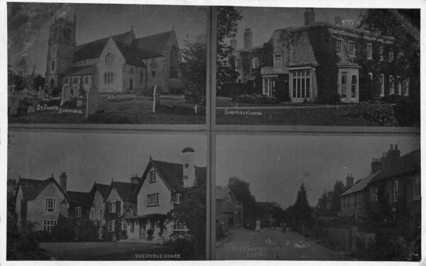 Shedfield England Multiview Buildings Real Photo Postcard AA70126