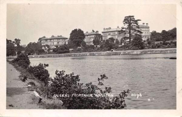 Kingston England Queens Promenade Scenic View Real Photo Postcard AA70145