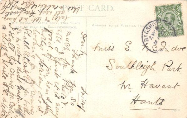 Hants Hampshire England Netley Hospital Vintage Postcard AA70159 - Image 2