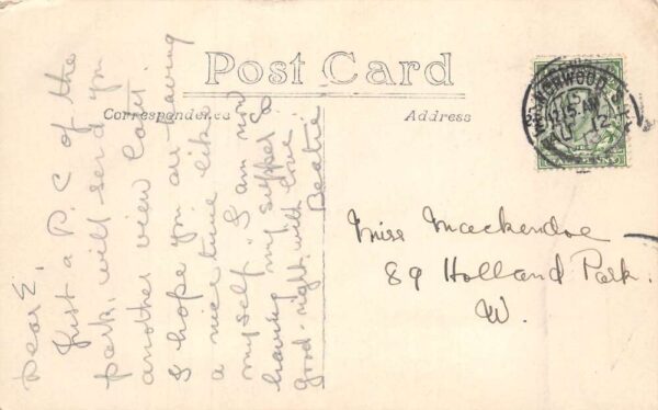 London England Brockwell Park Scenic View Real Photo Postcard AA70162 - Image 2