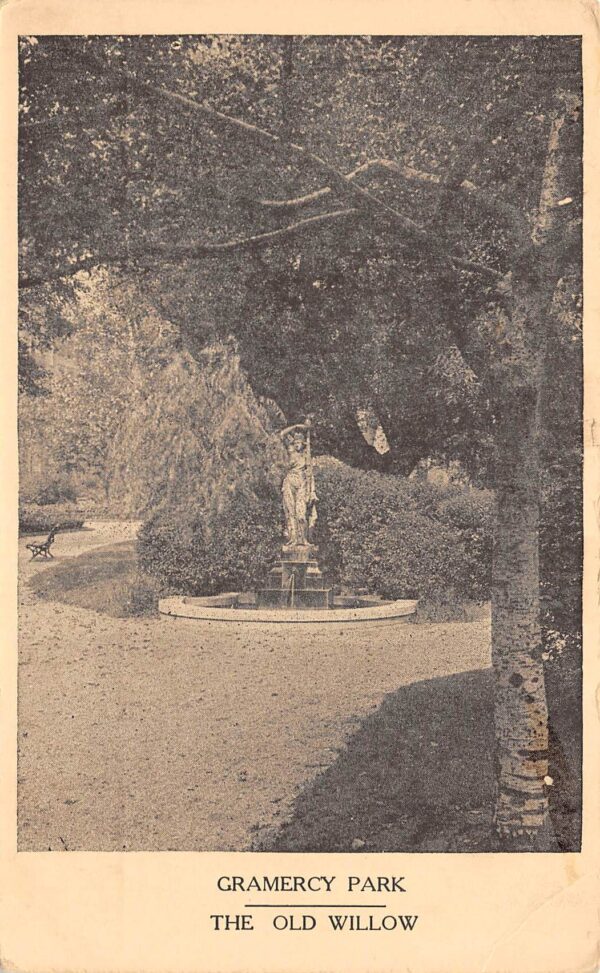 New York City New York Gramercy Park, The Old Willow, Sepia Tone Photo Print PCU9192