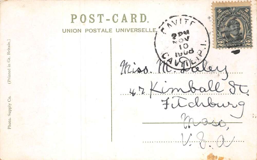 Manila Philippines Pasig River Harbor Scene Vintage Postcard AA70191 - Image 2