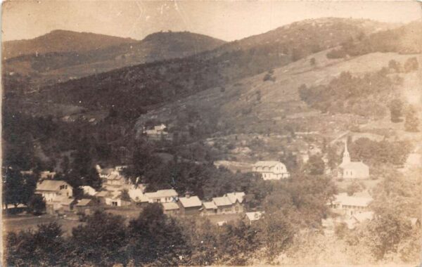 West Fairlee Vermont Birds Eye View Real Photo Vintage Postcard AA70194