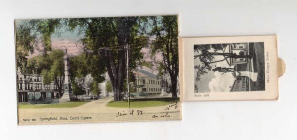 Springfield Massachusetts Court Square Pull Out Flip Book Views Postcard AA70210 - Image 3