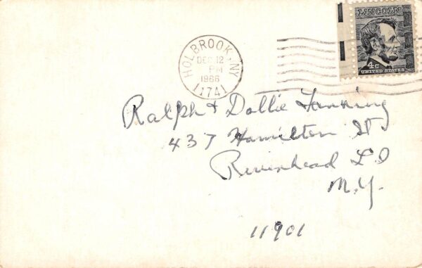 Long Island New York KBG6354, Ella & Rus Young, QSL Two Way Radio Card U9450 - Image 2