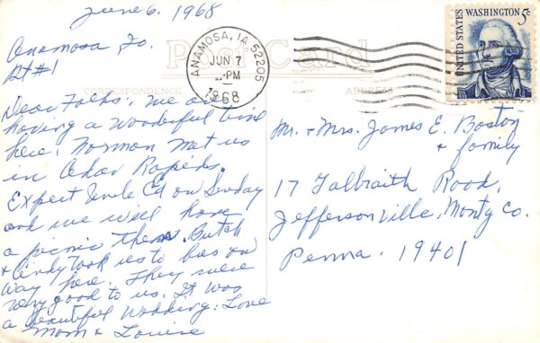 Anamosa Iowa State Penitentiary, Real Photo Vintage Postcard U9591 - Image 2