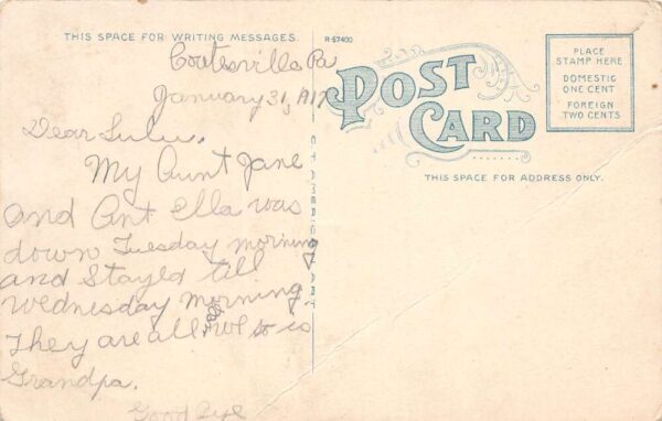 Coatesville Pennsylvania Y.M.C.A. Building, White Border Vintage Postcard U9605 - Image 2