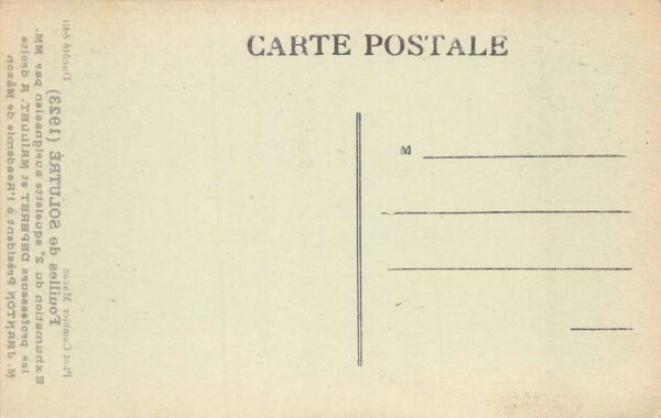 Rock of Soltrue France Archaeology Excavation Vintage Postcard AA70374 - Image 2
