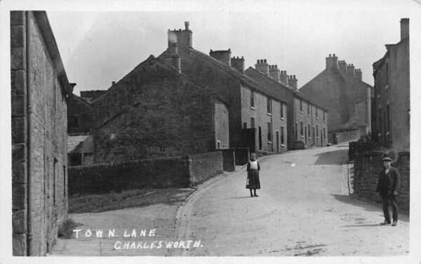 Charlesworth England Townlane Real Photo Vintage Postcard AA70401