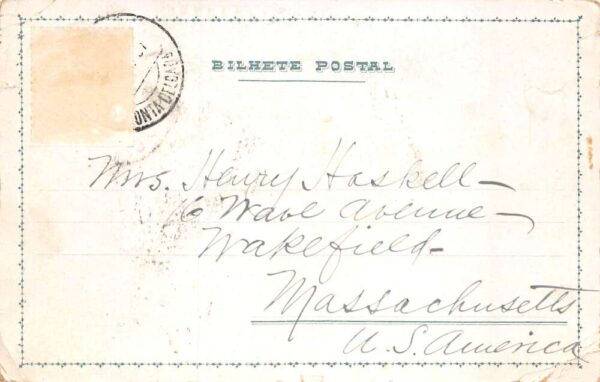 Sao Miguel Acores Azores Sete Cidades Birds Eye View Vintage Postcard AA70411 - Image 2