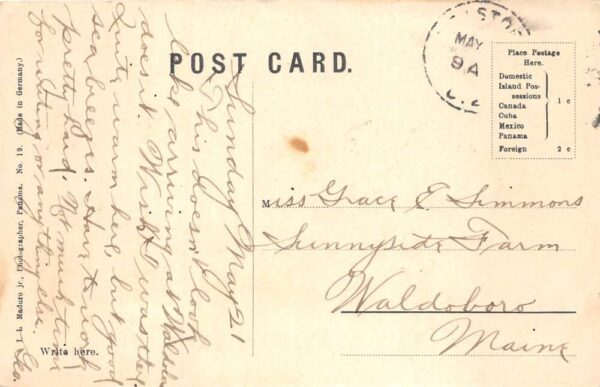 Colon Panama Freight House Railroad Scene Vintage Postcard AA70431 - Image 2
