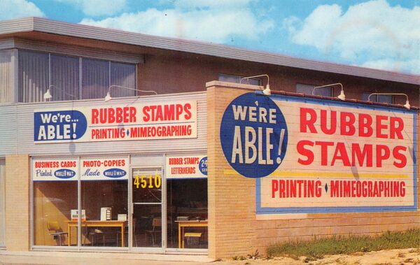 Royal Oak Michigan Able Rubber Stamp & Printing Co., Photochrome PC U9770