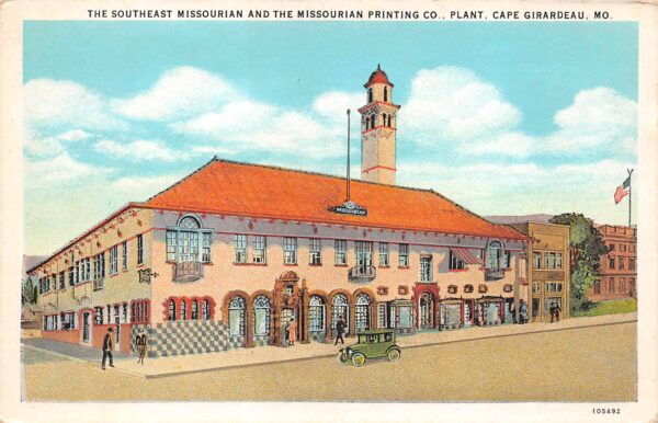 Cape Girardeau Missouri Southeast Missourian & Missourian Printing Co., White Border PCU9773