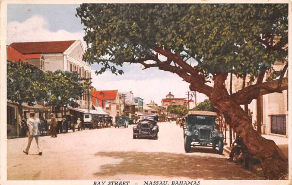 Nassau Bahamas Bay Street Vintage Postcard AA70520