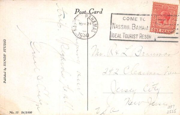 Nassau Bahamas Bay Street Vintage Postcard AA70520 - Image 2