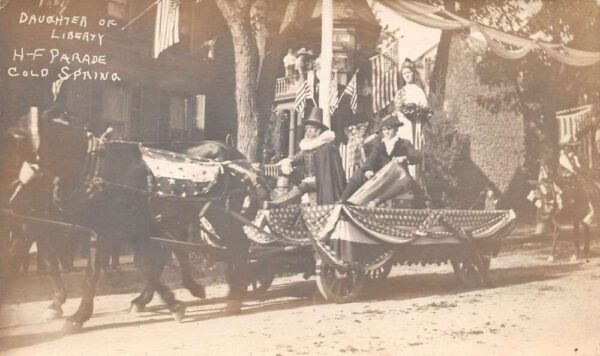 Cold Spring New York Hudson Fulton Parade Daughters of Liberty RPPC AA70550