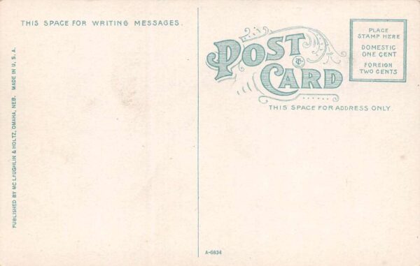 South Omaha Nebraska Union Stock Yards, Unloading Docks, Color Lithograph PCU9850 - Image 2