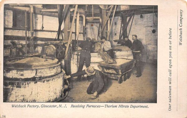 Gloucester New Jersey Welsbach Factory, Undivided Back Vintage Postcard U9856