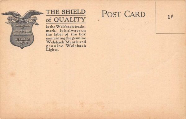 Gloucester New Jersey Welsbach Factory, Gas Works, Undivided Back PC U9857 - Image 2