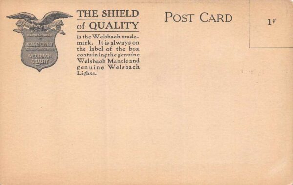 Gloucester New Jersey Welsbach Factory, Lantern Shop, Vintage Postcard U9863 - Image 2