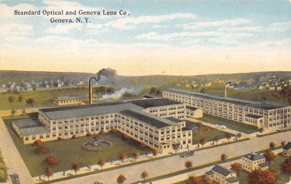 Geneva New York Standard Optical & Geneva Lens Co. Color Lithograph PC U9870