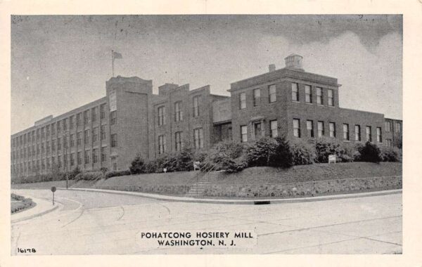 Washington New Jersey Pohatcong Hosiery Mill, B/W Photo Print Vintage PC U9871