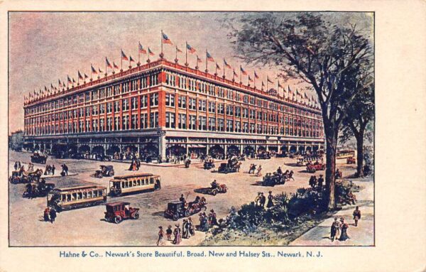 Newark New Jersey Hahne & Company, Undivided Back Vintage Postcard U9872
