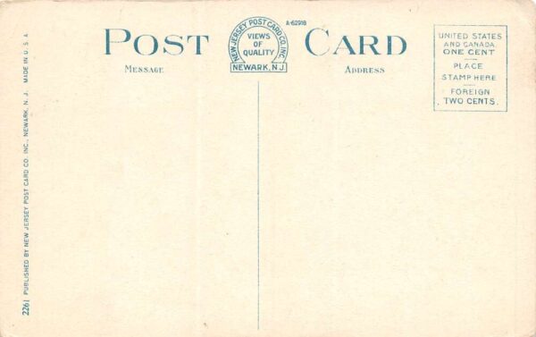 Hackensack New Jersey McFadden Building, White Border Vintage Postcard U9877 - Image 2