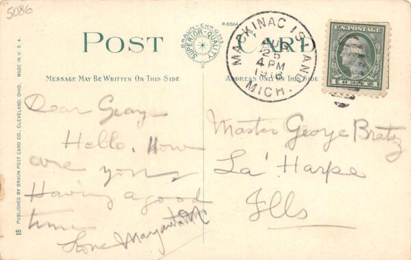Cleveland Ohio Euclid Beach Park, The Whip, White Border Vintage Postcard U9880 - Image 2