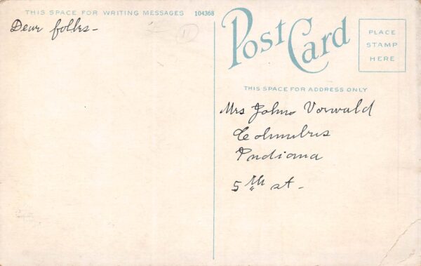 Coney Island New York Iron Steamboat Pier, White Border Vintage Postcard U9928 - Image 2