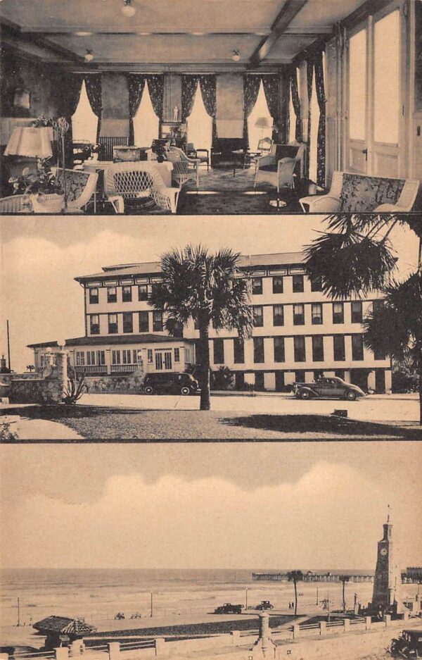 Daytona Beach Florida Beach & Ocean Park Hotel, Multi-View Photo Print PC U9959
