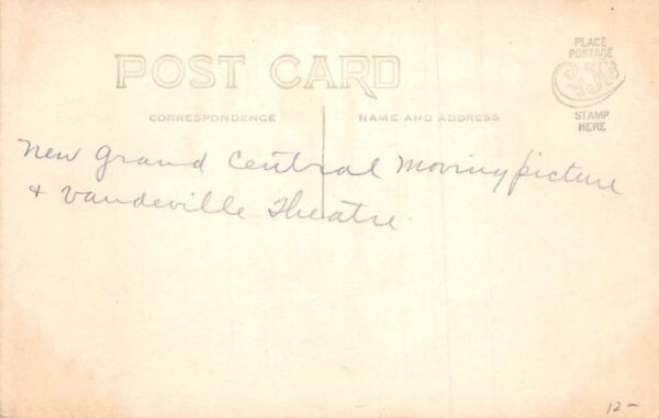 St Louis Missouri New Grand Central Theatre Real Photo Vintage Postcard AA70640 - Image 2