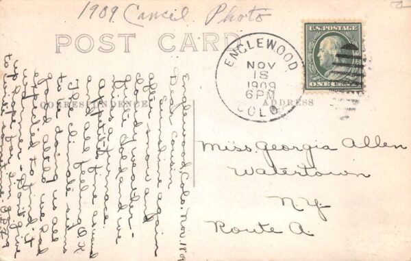 Englewood Colorado Cherrelyn Horse Street Car Real Photo Postcard AA70661 - Image 2