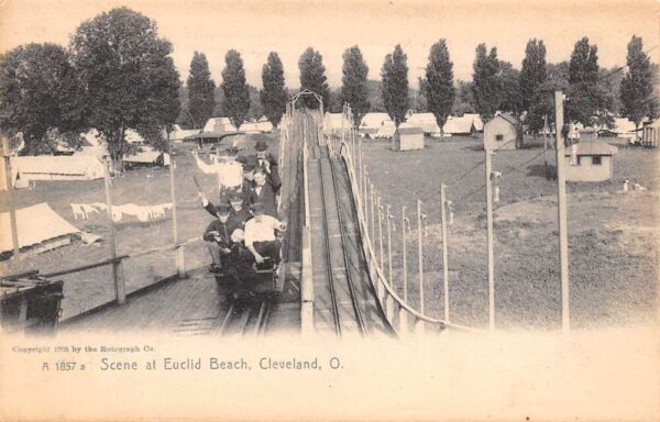 Cleveland Ohio Scene At Euclid Beach, Undivided Back Vintage Postcard U10065