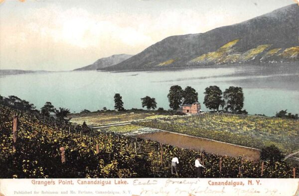 Canadaigua New York Granger's Point, Lake Canadaigua, Undivided Back PC U10072