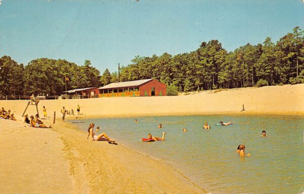 Ocean View New Jersey Pine Haven Campground, Photochrome Vintage Postcard U10131