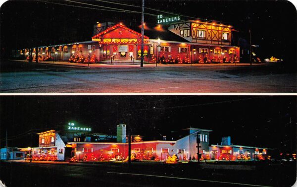 Wildwood New Jersey Ed Zaberer's Anglesea Inn, Chrome Vintage PC U10134