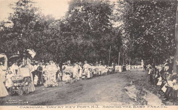 Key Port New Jersey Carnival Day, Baby Parade, Divided Back Vintage PC U10169
