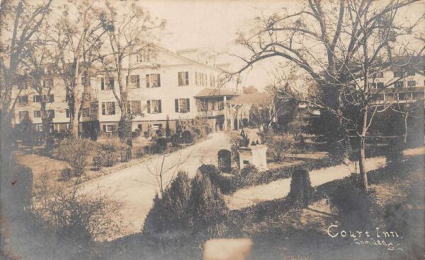 Camden South Carolina Court Inn Gardens Real Photo Postcard AA70769