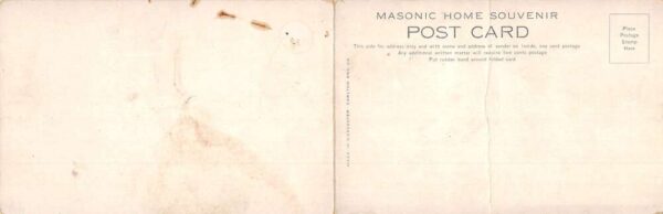 Charlton Massachusetts Masonic Home Overlook Dedication Day Bi-Fold PC AA70772 - Image 2