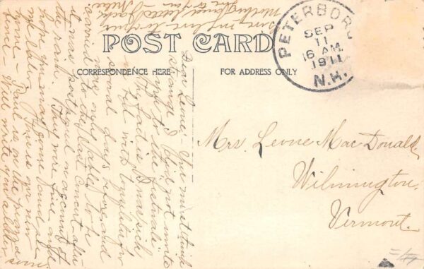 Peterborough New Hampshire Liscord Merchant Tailor Shop Real Photo PC AA70773 - Image 2
